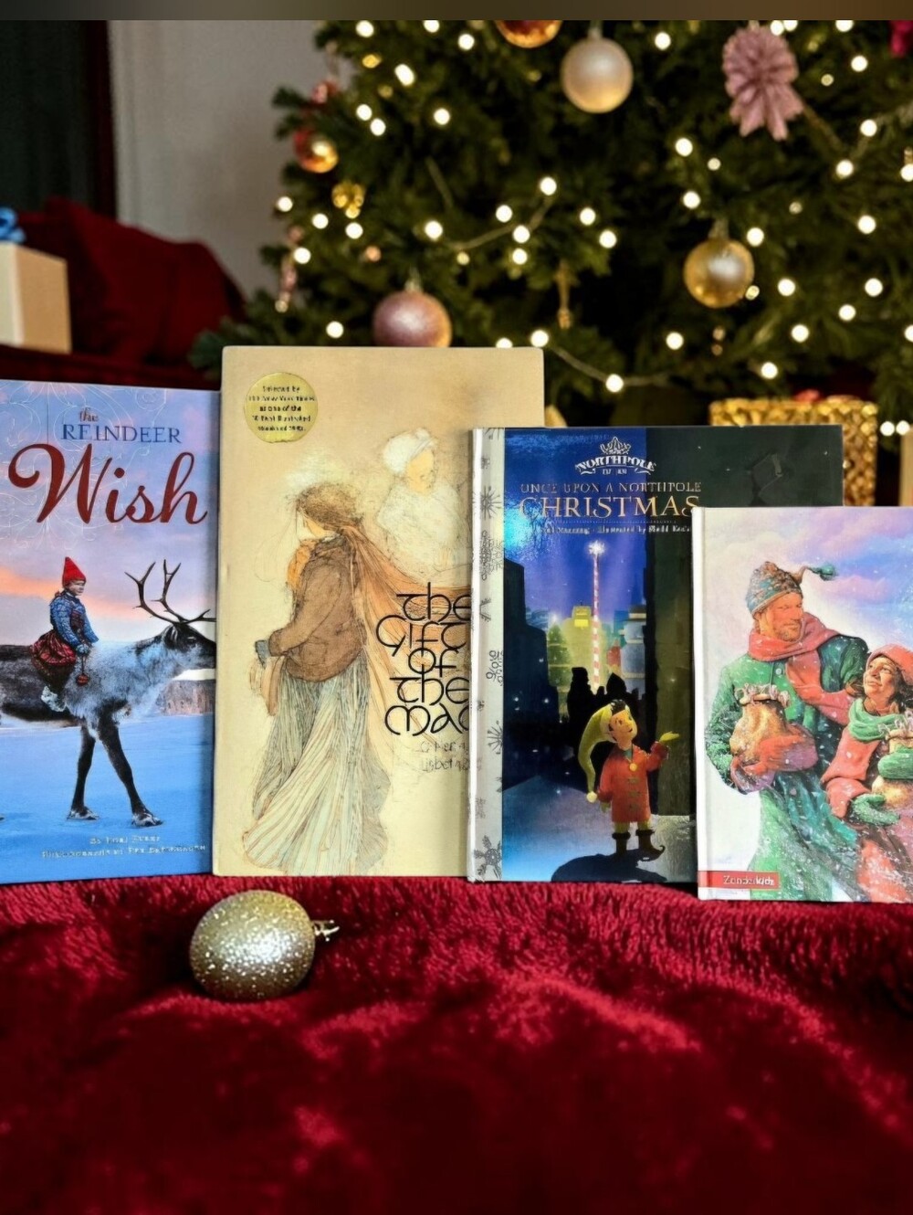Four Children's Christmas Books Non-traditional Holiday Stories